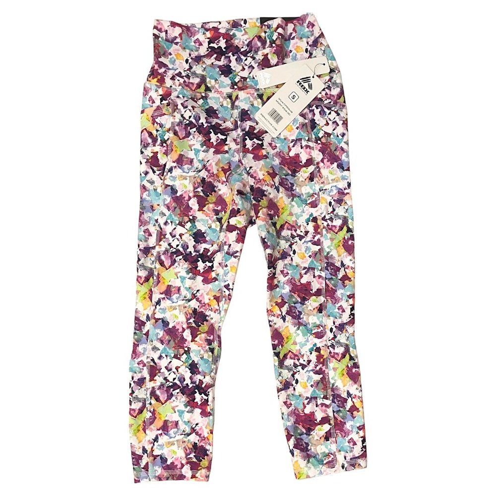 RBX Abstract Multicolor Leggings NWT ~ 3/4 Length Leggings - Womens Size Small